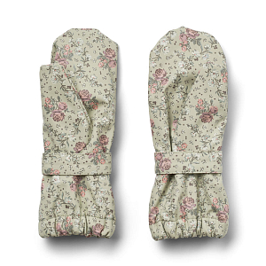 Варежки Wheat "Rily Slightly Green Flowers", цветы в зелени